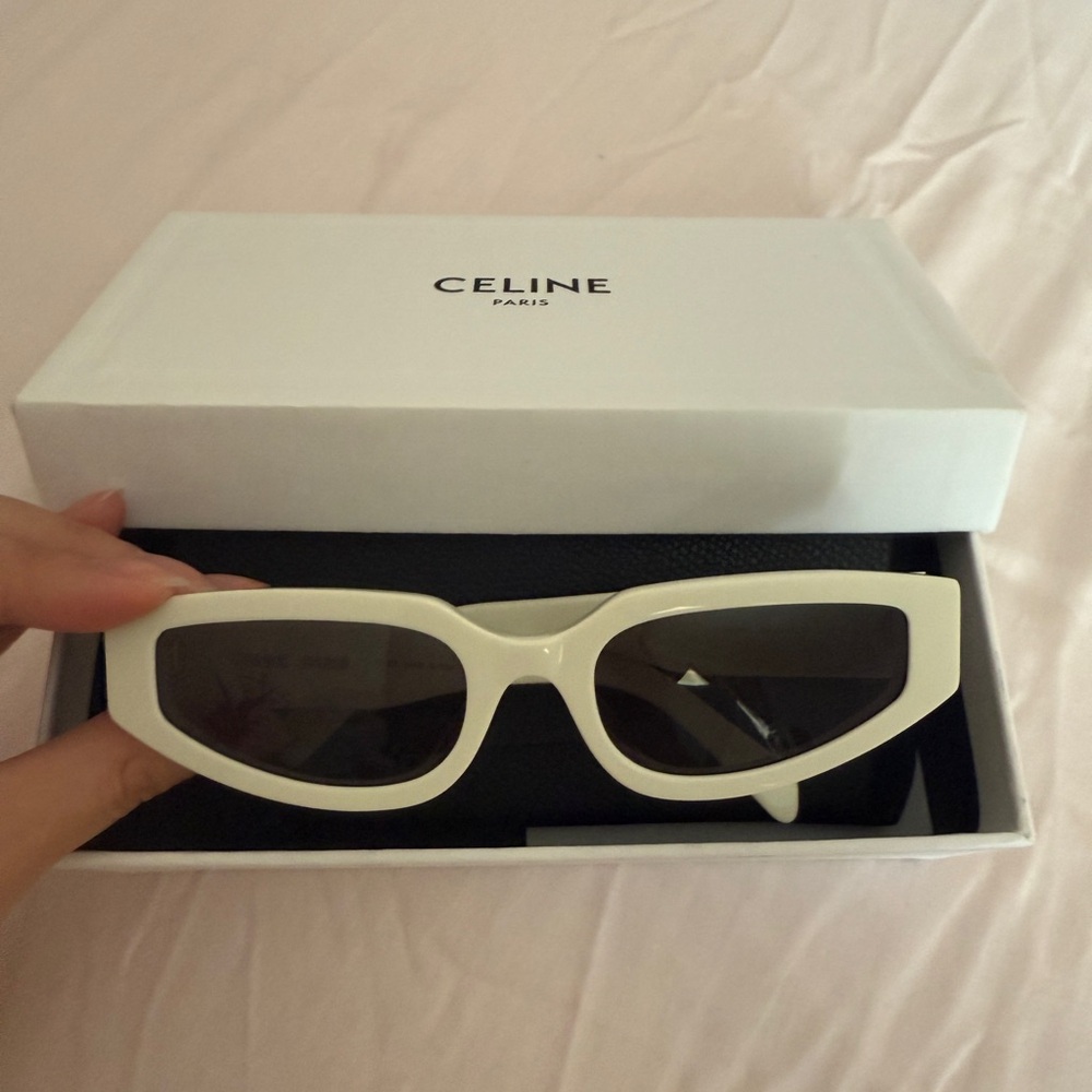 Celine Black Leather Sunglasses Case